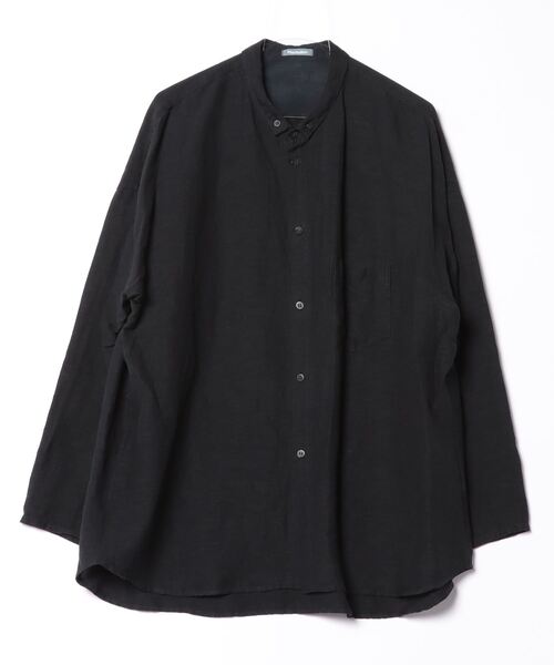 Plantation（プランテーション） 長袖ブラウス M size ネイビー