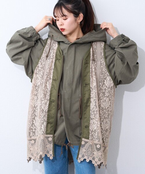 etsinta（エシンタ） コート アウター 「etsinta」レースベスト付