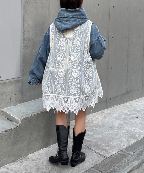 etsinta（エシンタ） コート アウター 「etsinta」レースベスト付