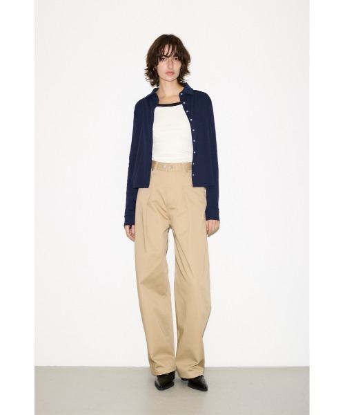 SLY 【THROW】J／W ADJUST CURVE TWILL パンツ THROW by SLY スラックス パンツ J/W ADJUST CURVE TWILL PT ジャスト