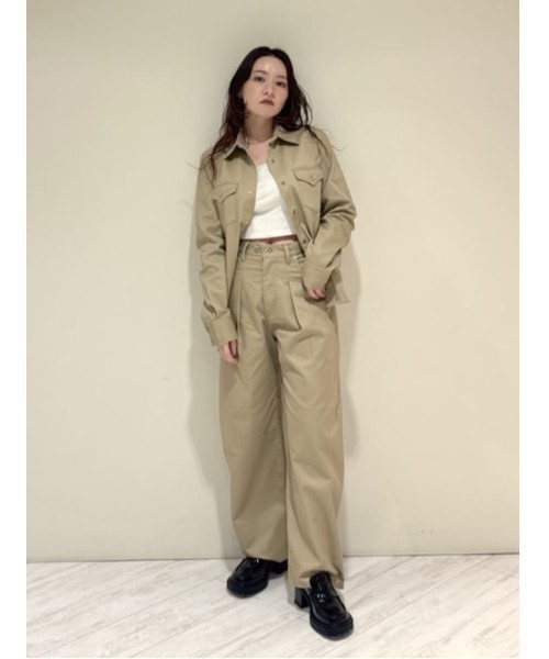 THROW by SLY スラックス パンツ J/W ADJUST CURVE TWILL PT ジャスト