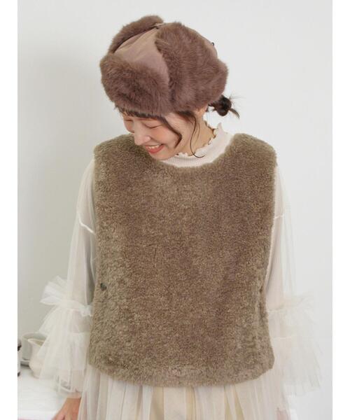 「Samansa Mos2」 ベスト F ダークブラウン レディース_画像4