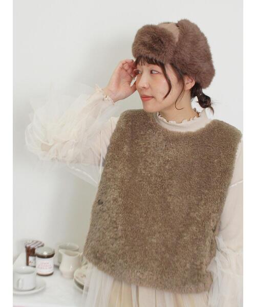 「Samansa Mos2」 ベスト F ダークブラウン レディース_画像5