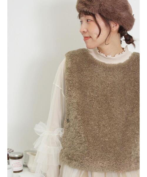 「Samansa Mos2」 ベスト F ダークブラウン レディース_画像6