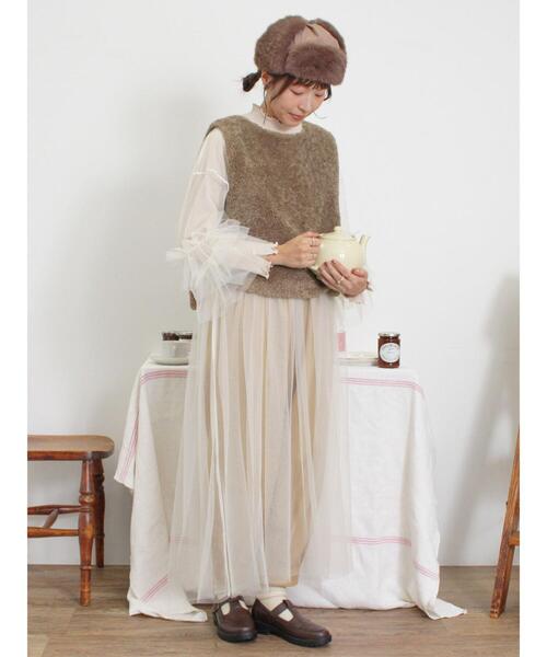 「Samansa Mos2」 ベスト F ダークブラウン レディース_画像8