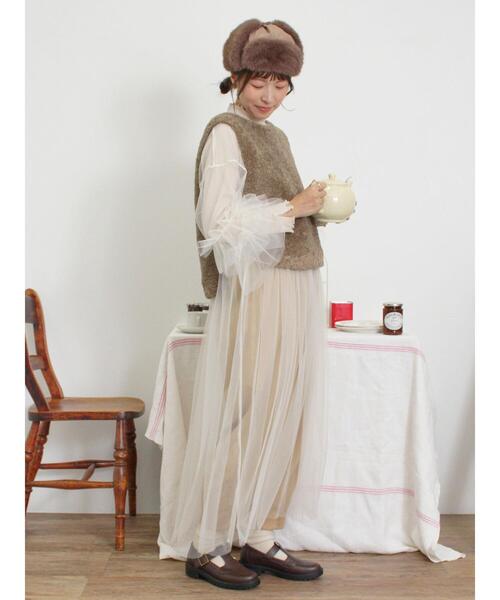 「Samansa Mos2」 ベスト F ダークブラウン レディース_画像9