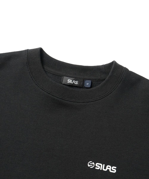 「SILAS」 スウェットカットソー LARGE ライトブルー メンズ_画像3