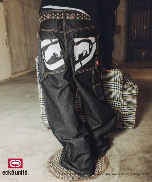 90s~00s THE ECKO UNLTD CO ワイドバギーペインターパンツ ecko unltd. ワイドパンツ ジーンズ ECKO UNLTD./別注ワイドペインター