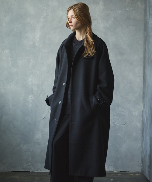 「CIASENSE」 ステンカラーコート L ブラック メンズ_画像7