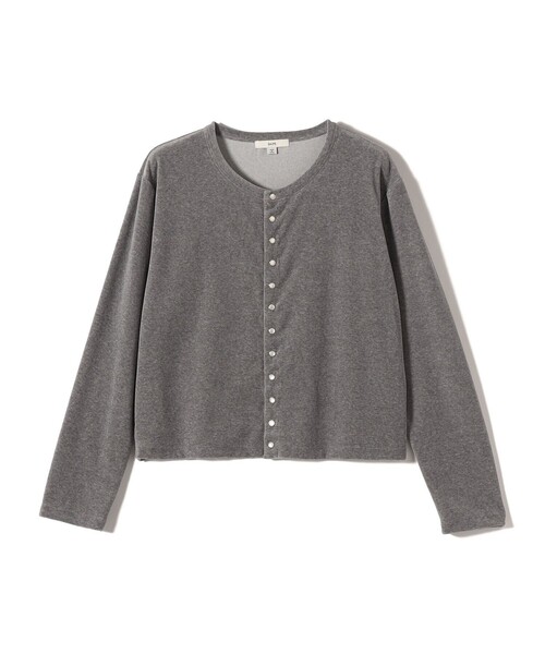 SHIPS（シップス） カーディガン 「手洗い可能」コットン ベロア