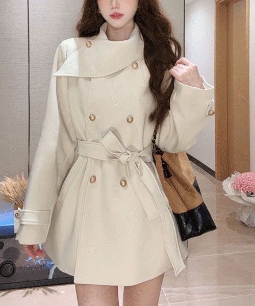 Sibra（シブラ） ジャケット テーラードジャケット ウエストリボン付き