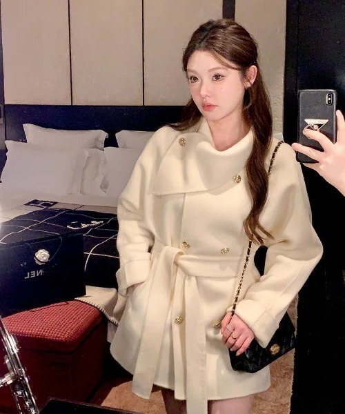 Sibra（シブラ） ジャケット テーラードジャケット ウエストリボン付き