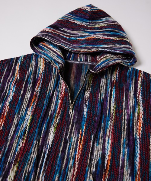 「AIVER」 プルオーバーパーカー LARGE ブルー メンズ_画像8