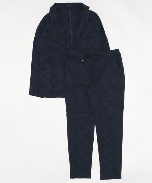 「ABAHOUSE GRAY」 セットアップ 48 ネイビー メンズの画像