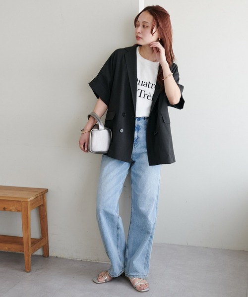 「DISCOAT」 ジャケット FREE ライトグレー レディース_画像2