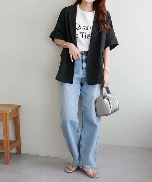 「DISCOAT」 ジャケット FREE ライトグレー レディース_画像3