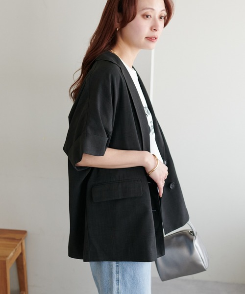 「DISCOAT」 ジャケット FREE ライトグレー レディース_画像7