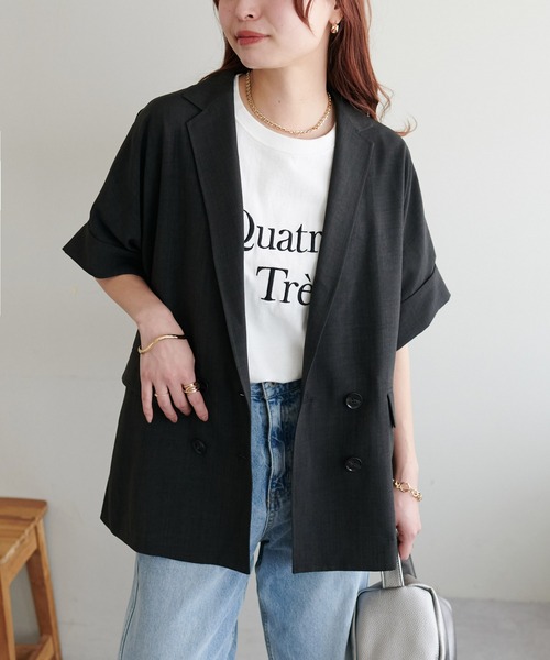 「DISCOAT」 ジャケット FREE ライトグレー レディース_画像8