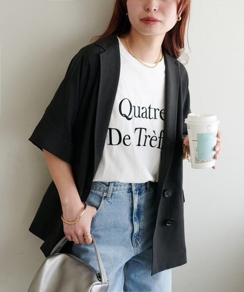 「DISCOAT」 ジャケット FREE ライトグレー レディース_画像9