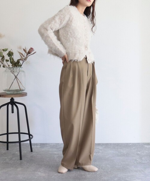 「fredy emue」 ニットカーディガン 38 グレー レディース_画像5