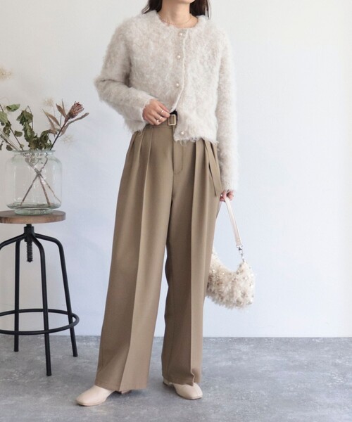 「fredy emue」 ニットカーディガン 38 グレー レディース_画像7