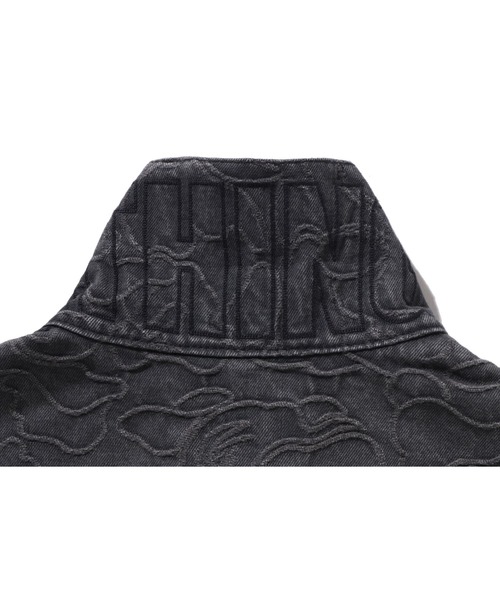 デニムジャケット gジャン LINE CAMO JACQUARD DENIM JACKET メンズの画像