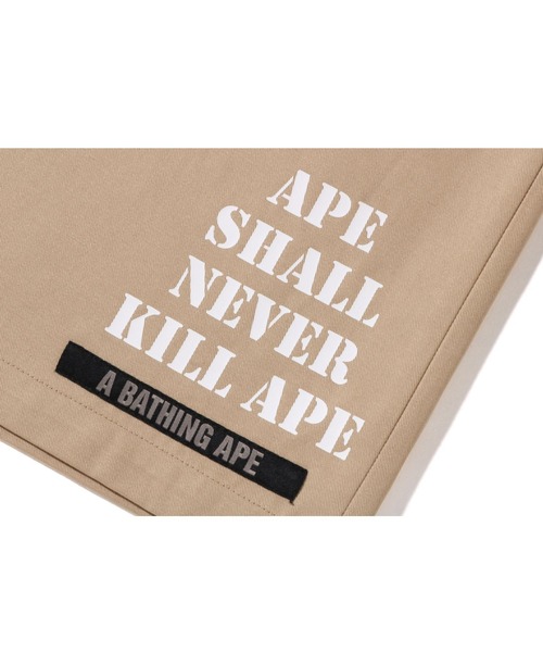 A BATHING APE（アベイシングエイプ） ハーフパンツ MEDIUM ベージュ