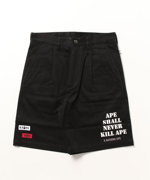A BATHING APE（アベイシングエイプ） ハーフパンツ MEDIUM ベージュ