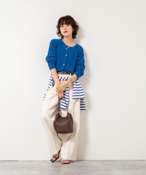 「Rie Miller」 ニットカーディガン 38 パープル レディース_画像5
