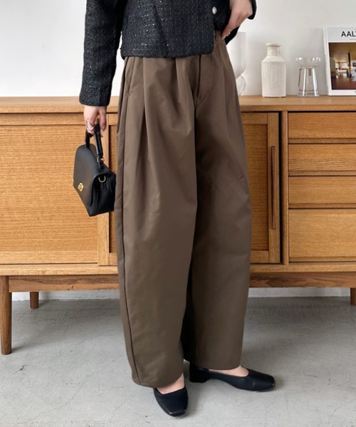 「Eclat one」 チノパンツ L アイボリー レディース_画像6