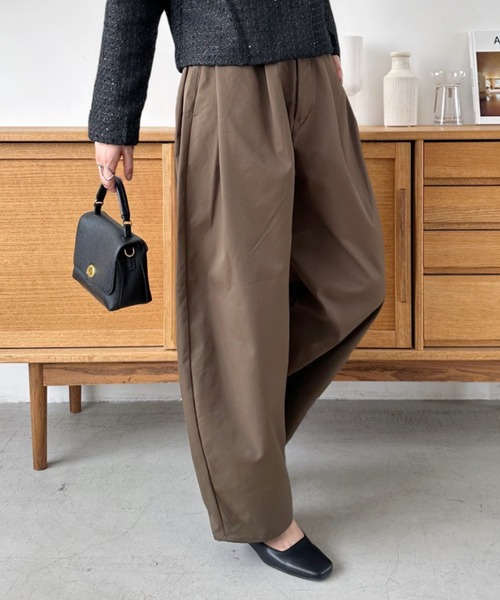 「Eclat one」 チノパンツ L アイボリー レディース_画像8