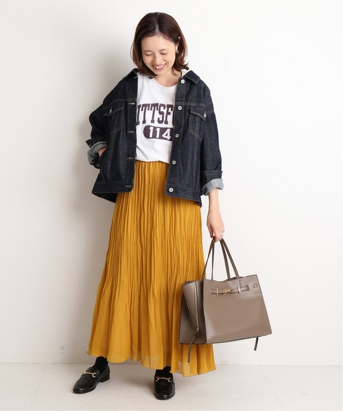 「SLOBE IENA」 プリーツスカート FREE ナチュラル レディース_画像7