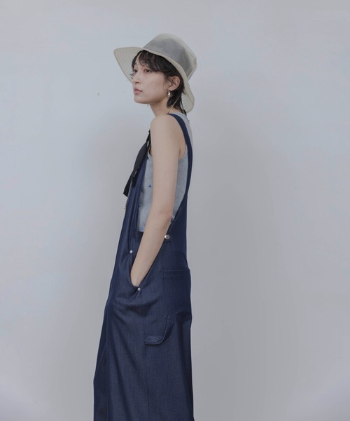Eimee Law ネイビー サロペット Eimee Law（エイミーロウ） サロペット オーバーオール ペインターロゴ