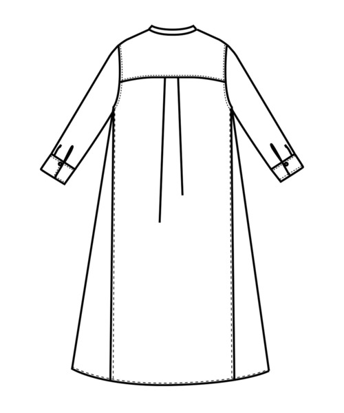 「Live in comfort」 長袖ワンピース MEDIUM ブラウン系その他 レディース_画像7