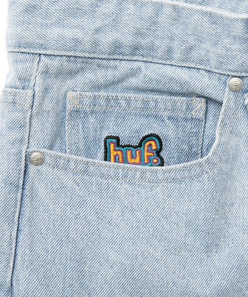 「HUF」 デニムパンツ 30inch ワイン メンズ