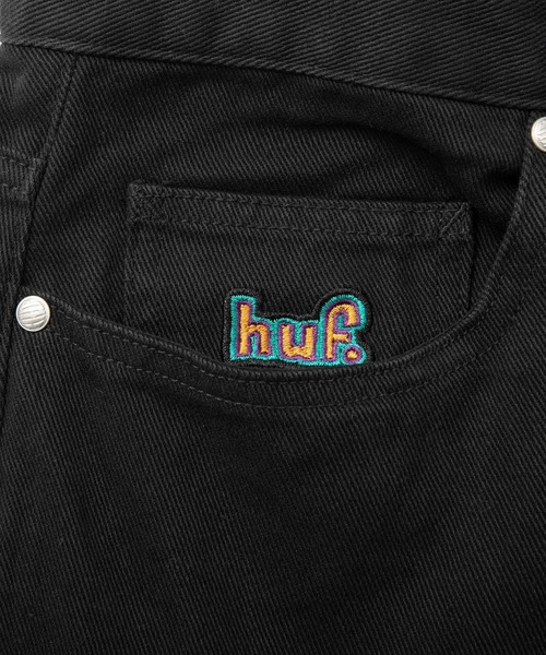 「HUF」 デニムパンツ 30inch ワイン メンズ