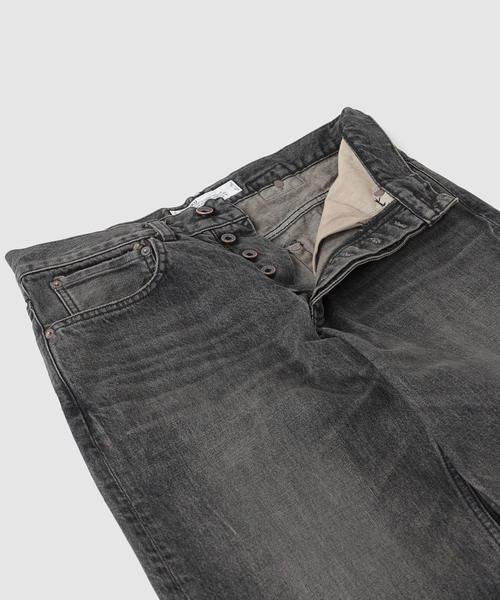 新品 DAIRIKU ダイリク ストレート ブラック デニム 29incジーンズ DAIRIKU（ダイリク） ジーンズ ”Straight” Vintage Denim Pants メンズ