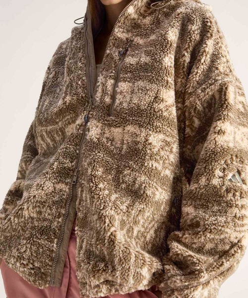 adidas by Stella McCartney パーカー フルジップ プリント ウィンター