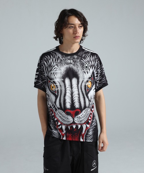 Y-3 tシャツ MERCEDES - AMG PETRONAS FORMULA 1 TEAM DRIVER SHORT