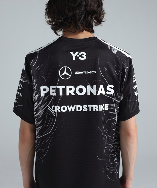 Y-3 tシャツ MERCEDES - AMG PETRONAS FORMULA 1 TEAM DRIVER SHORT
