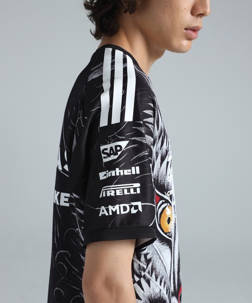 トップス Y-3 F1 DRVR SS JRS L adidas Y-3 MERCEDES - AMG PETRONAS FORMULA 1 TEAM DRIVER SHORT