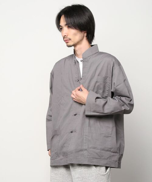 「SHIPS Days」 長袖シャツ MEDIUM グレー メンズ_画像2
