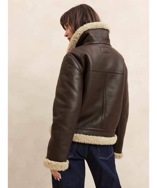 BANANA REPUBLIC レザー ブルゾン M 【公式通販】