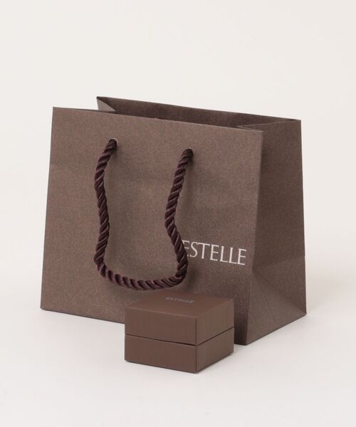 「ESTELLE」 ピアス(両耳用) - イエローゴールド レディース_画像3