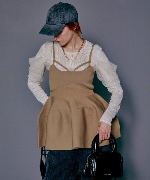 「MAISON SPECIAL」 長袖カットソー FREE グレー レディースの画像