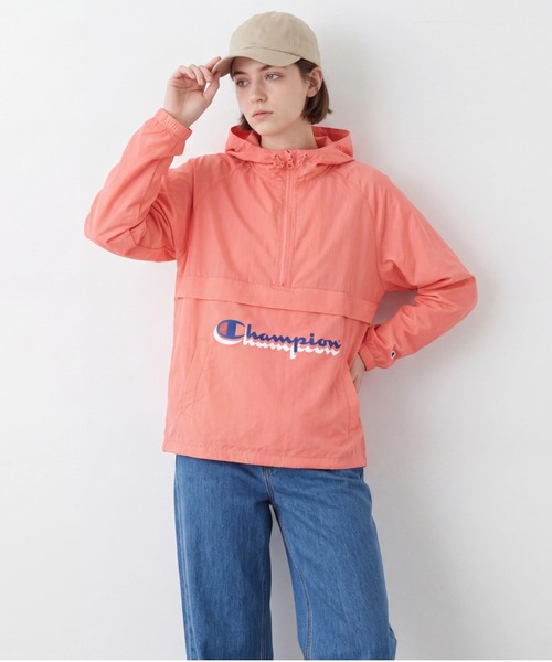にゃー×チャンピオン アノラックパーカー Champion（チャンピオン） マウンテンパーカー ウインドブレーカー