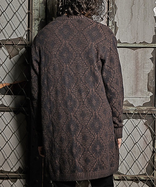「RATTLE TRAP」 ニットカーディガン M ブラック メンズ_画像7