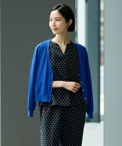 ワンピース キーネックブラウス＋ワイドパンツ ‐ウォッシャブル‐「A DAY IN THE LIFE」の画像