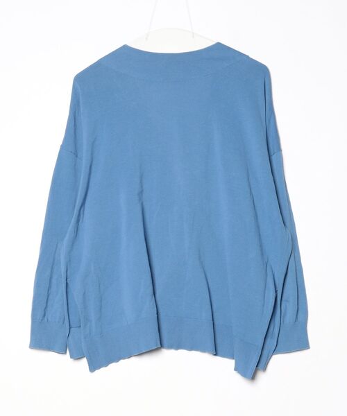 「ZUCCa」 ニットカーディガン M ブルー レディース_画像2