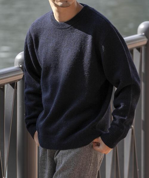 「URBAN RESEARCH ROSSO MEN」 長袖ニット LARGE グレー メンズ_画像3